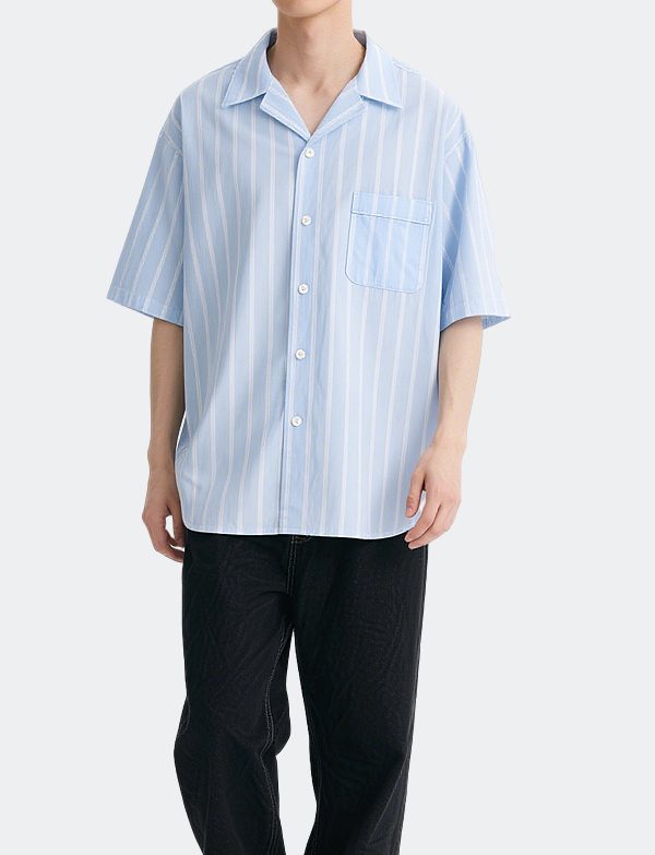 mens-striped-pattern-beach-vacation-casual-loose-shirt