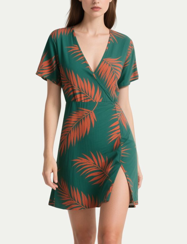 womens-summer-items-fashionable-printed-blouse-skirt