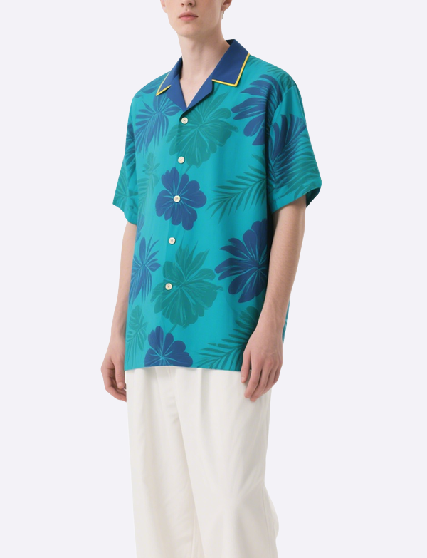 floral-mens-hawaiian-shirt-summer-beach-shirt-leisure-suit