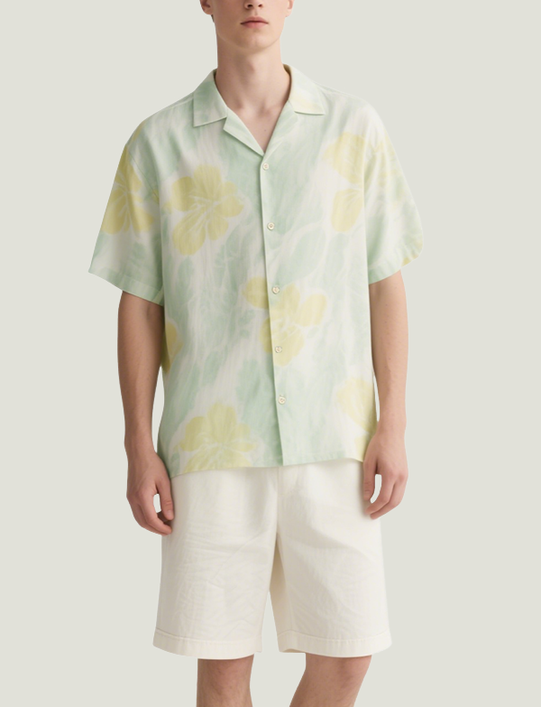 mens-fashion-casua-comfortable-lapel-short-sleeve-shirt