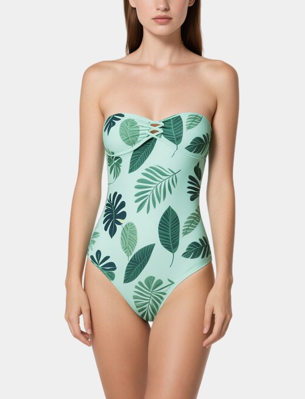 seaside-vacation-strapless-one-piece-swimsuit-fashionable-and-versatile