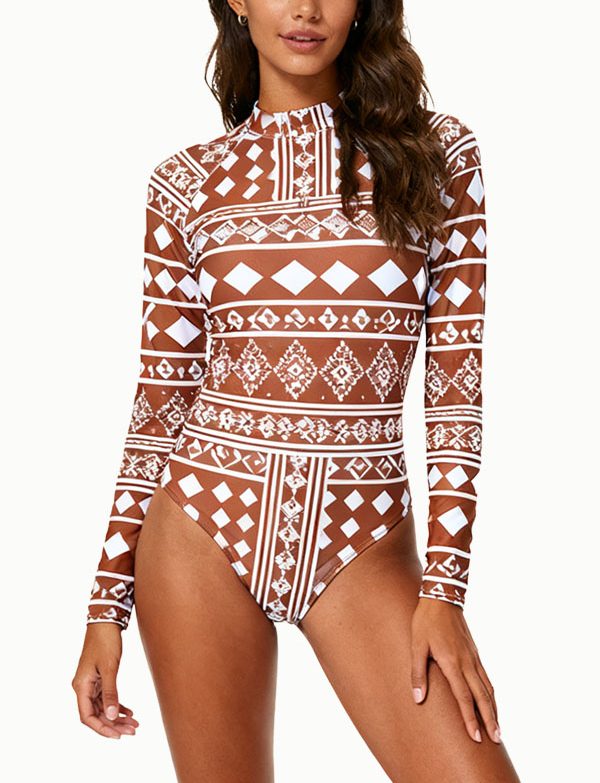 womens-turtleneck-retro-temperament-long-sleeve-one-piece-swimsuit