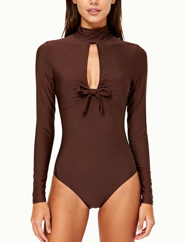 womens-turtleneck-elegant-temperament-long-sleeve-one-piece-swimsuit